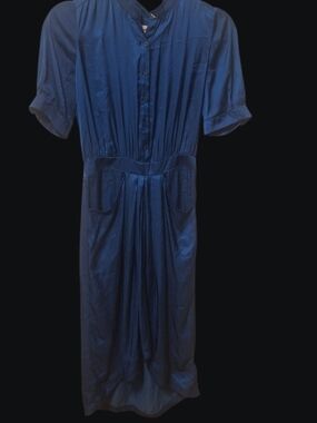 Zadig And Voltaire Classic Navy Button-Front Women’s Dress